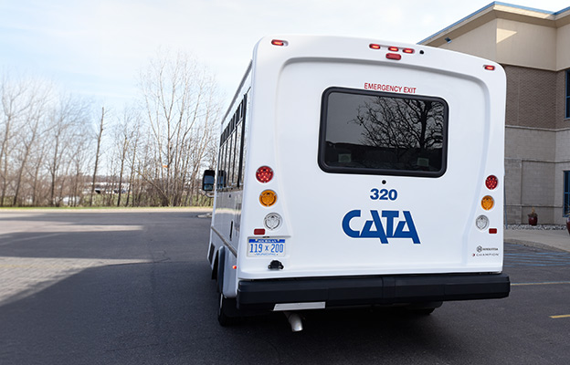 The back of a CATA connector bus