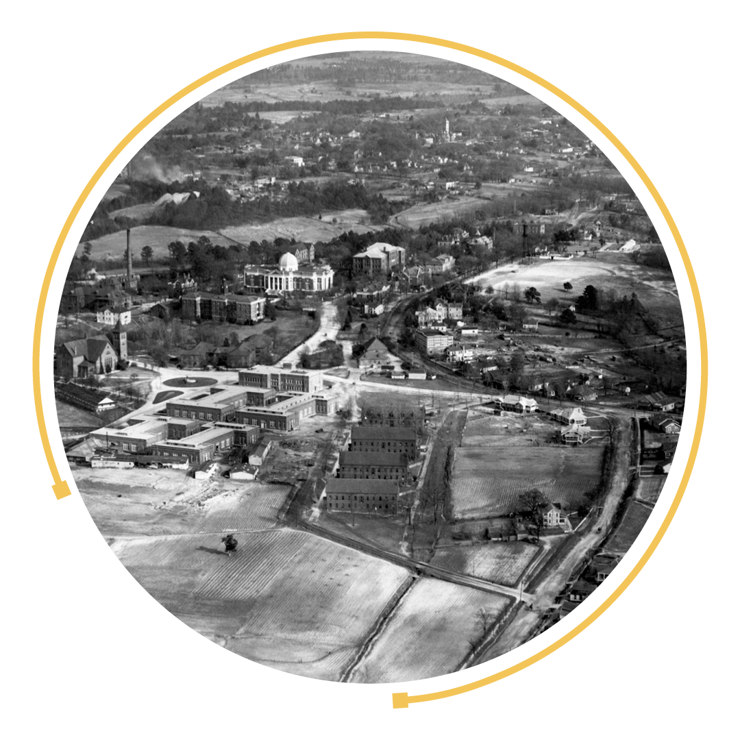 An overhead view of Tuskegee, AL.
