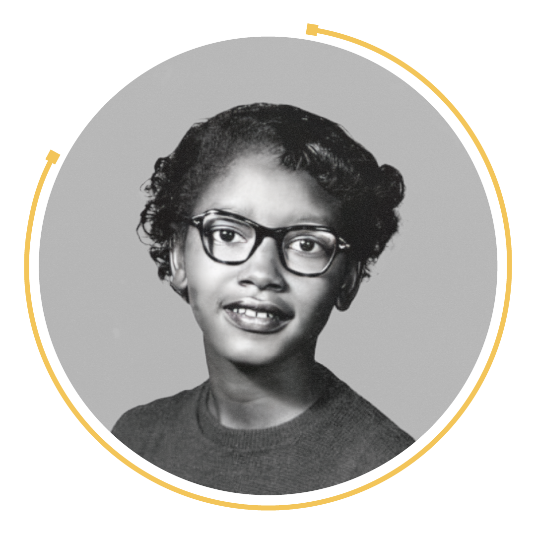 School photo of Claudette Colvin