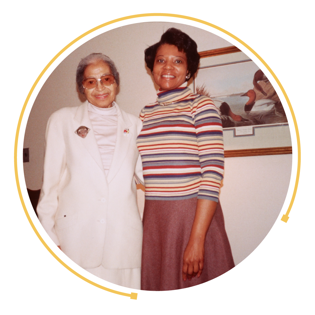 Rosa Parks and Elaine Eason Steele