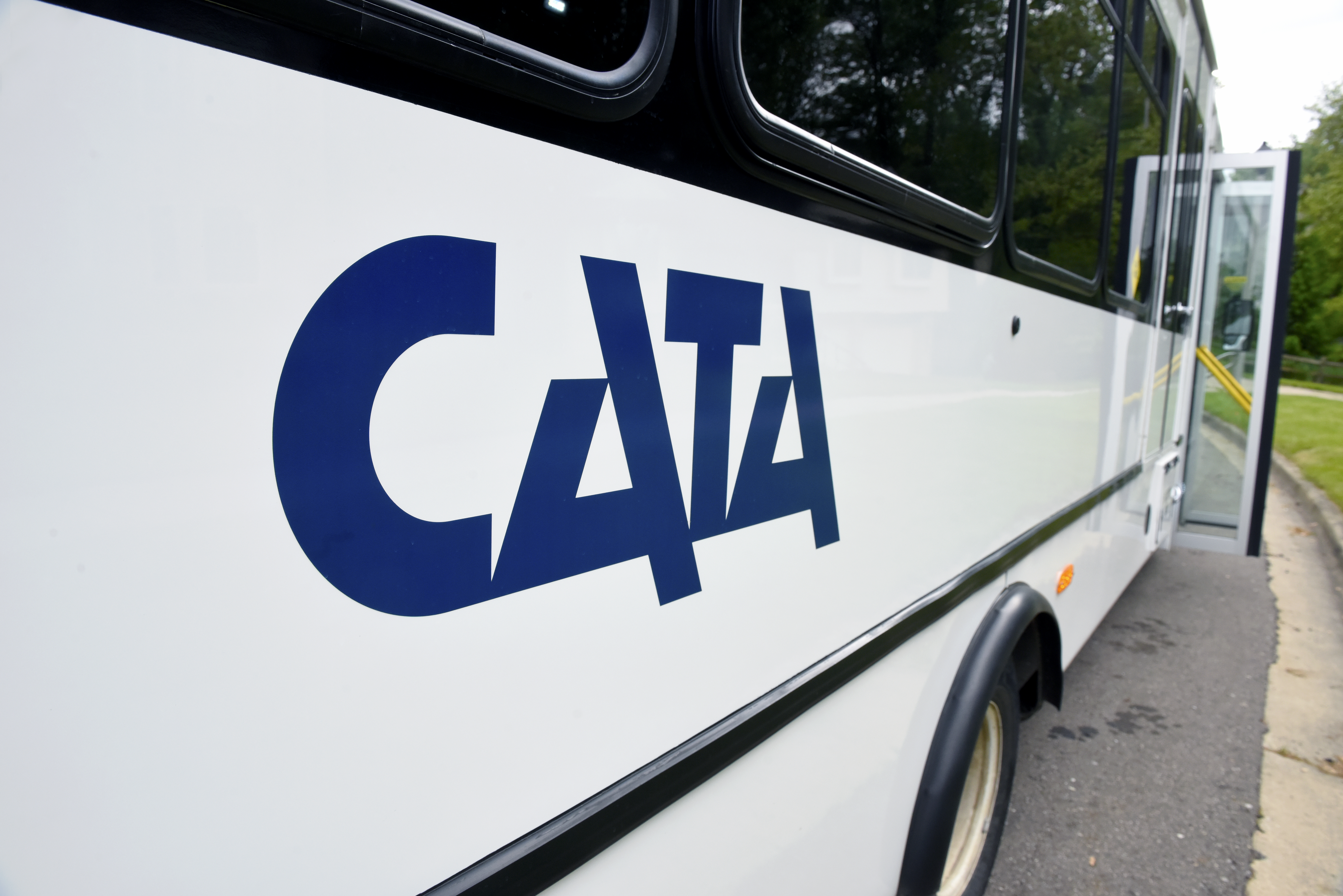 Image of the side of a CATA paratransit vehicle