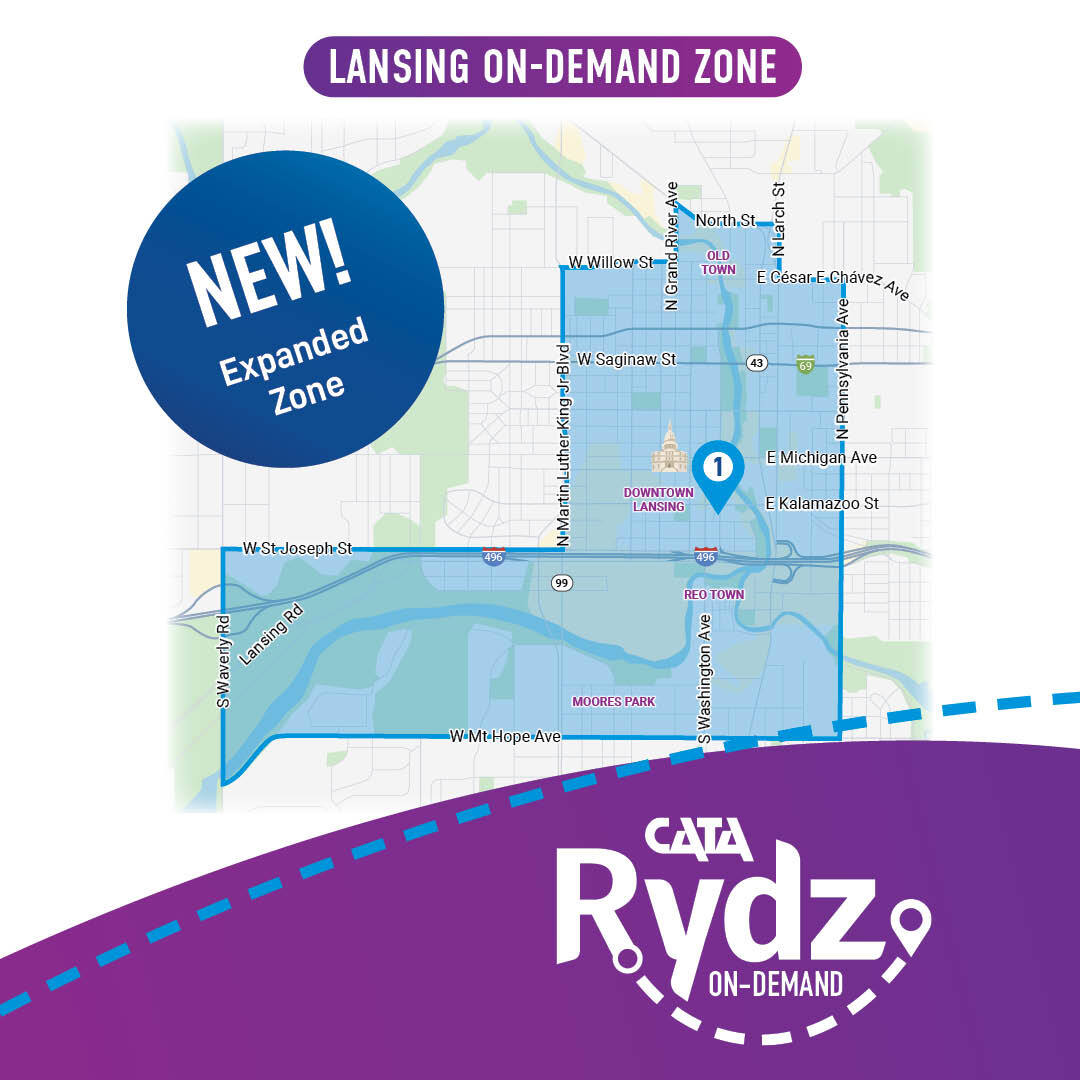 Lansing On Demand Map