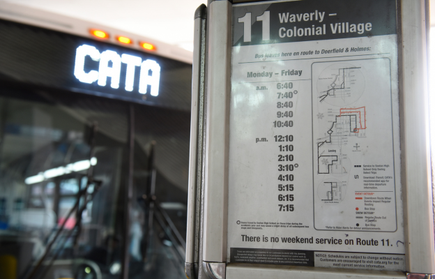 A CATA bus schedule