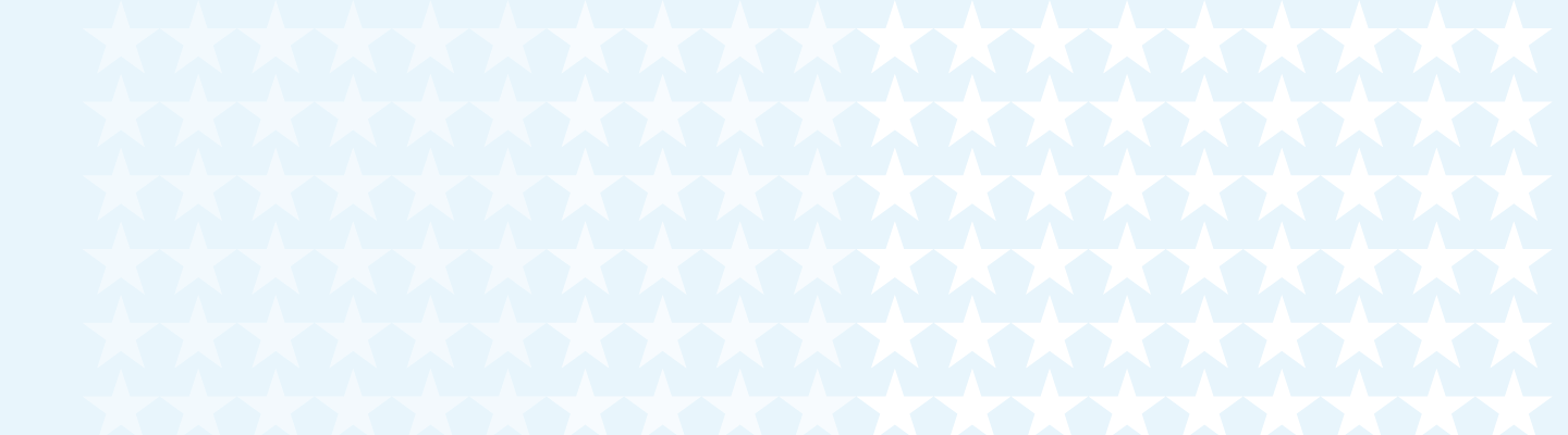 Blue background with white stars
