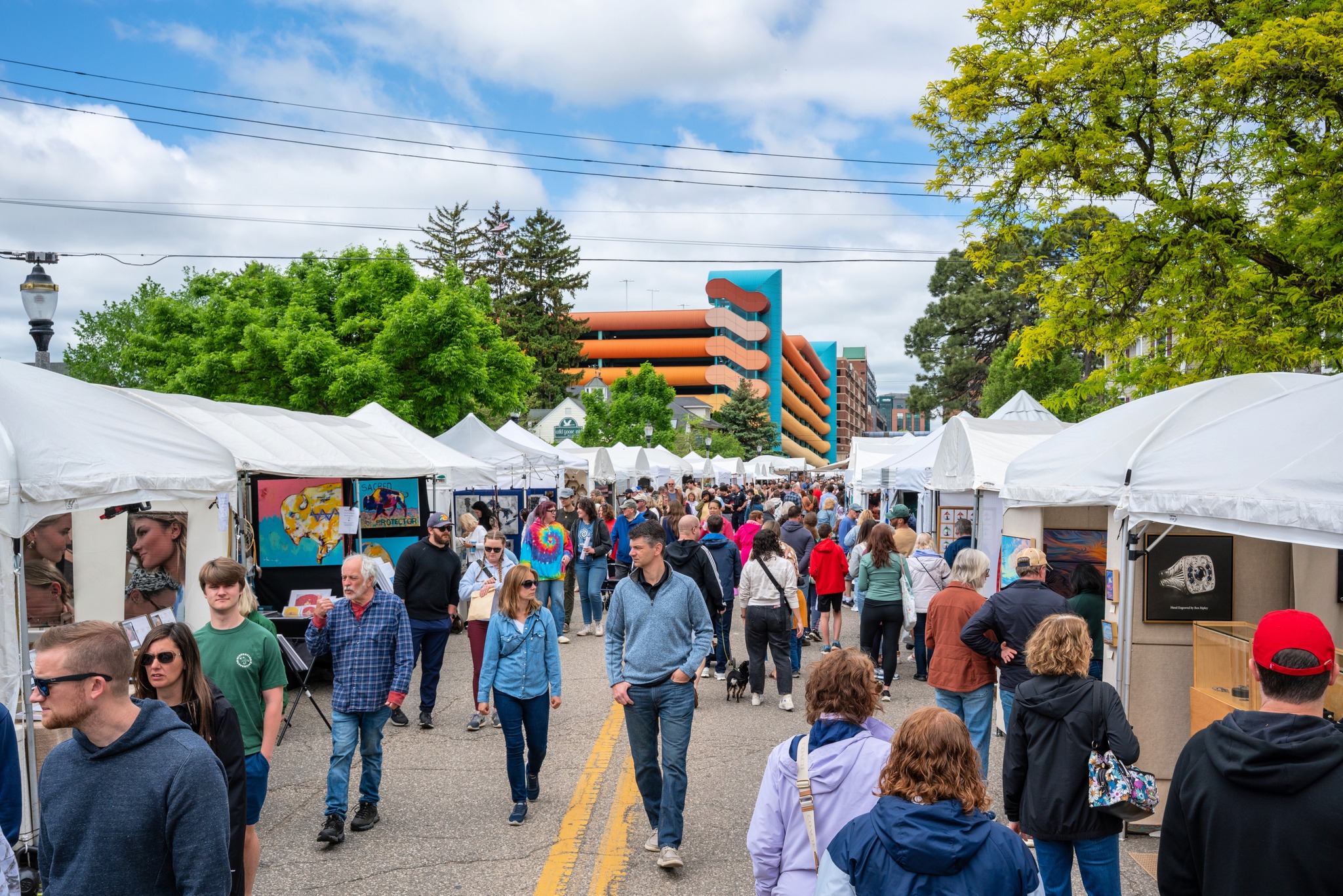 Image of people at the East Lansing Art Fair