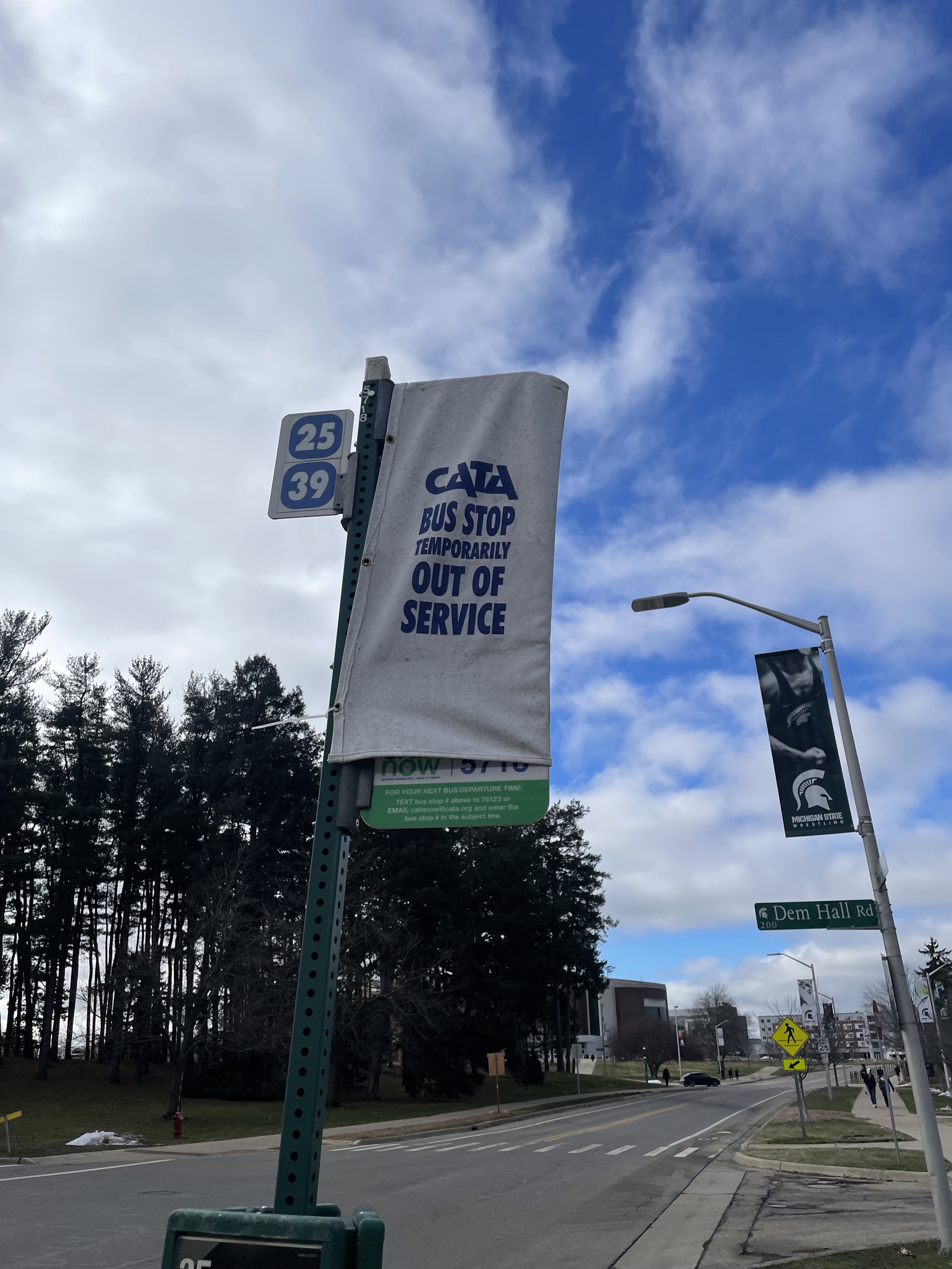 bus stop out of service