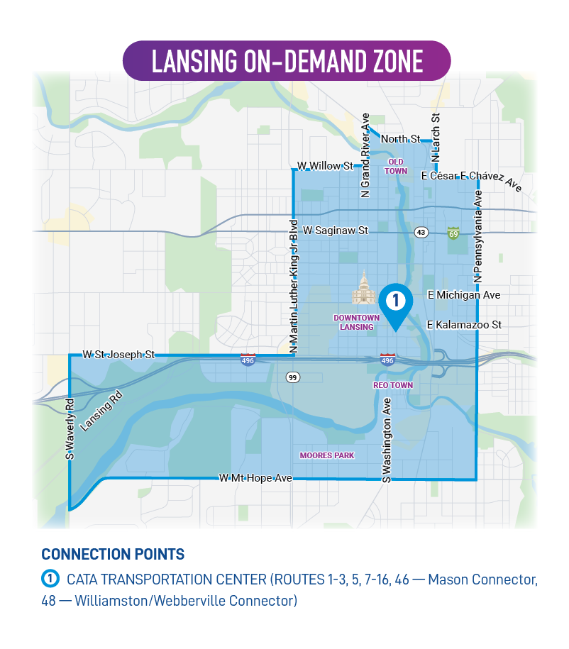 Lansing on demand zone