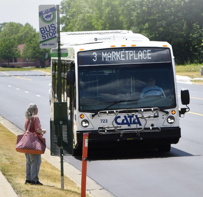 Bus stop for route 3