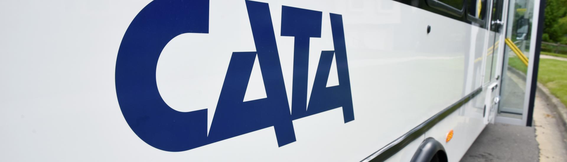 Image of the side of a CATA paratransit vehicle