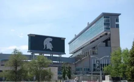 The outside of Spartan Stadium