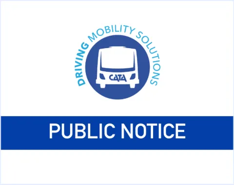 CATA Logo with words "Public Notice"
