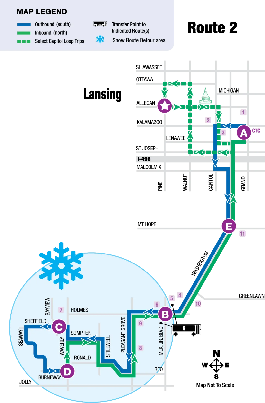 Route 2 map